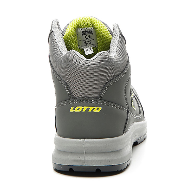 Grey Lotto Race 200 Mid S3 An Men's Safety Shoes | Lotto-59174