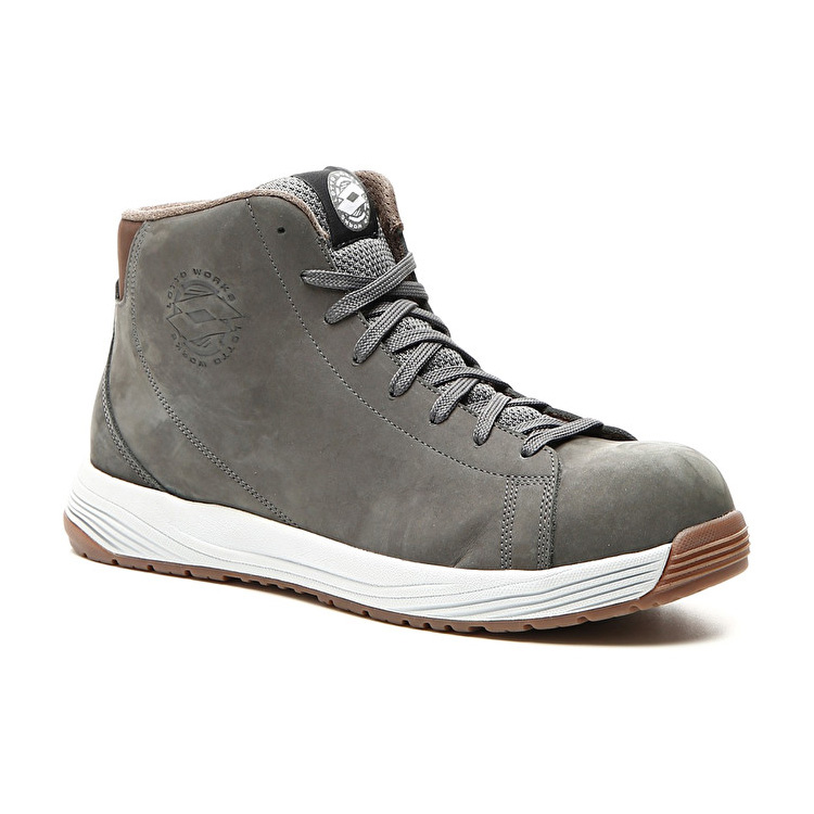 Grey Lotto Skate Mid S3 Src Men's Safety Shoes | Lotto-14979