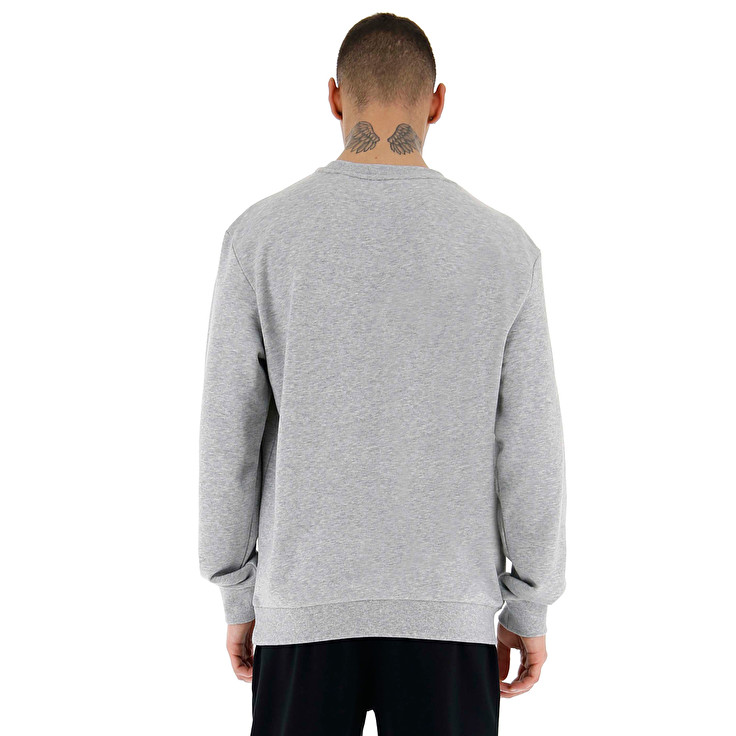 Grey Lotto Smart Ii Sweat Rn Mel Ft Men's Tracksuits | Lotto-48015