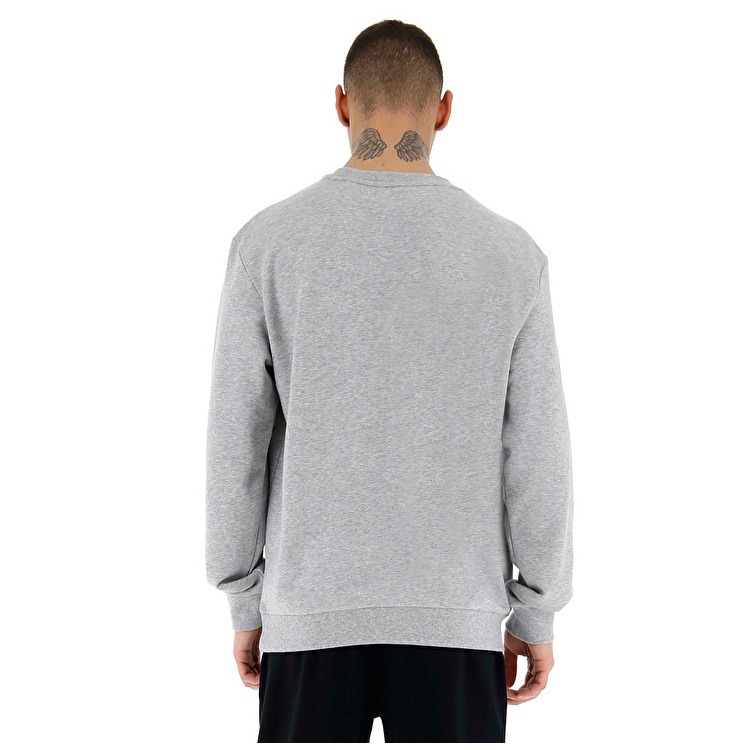 Grey Lotto Smart Ii Sweat Rn Mel Ft Men's Sweatshirt | Lotto-87393