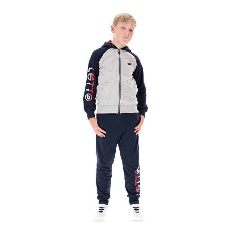 Grey / Navy Lotto Bts Suit Kids\' Tracksuits | Lotto-67788