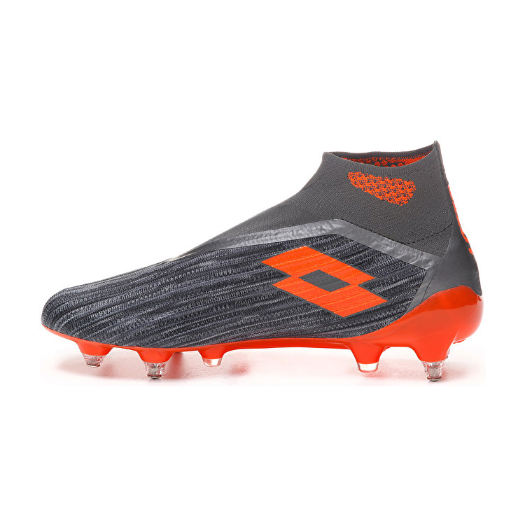 Grey / Orange Lotto Solista 100 Iii Gravity Sgx Men's Soccer Shoes | Lotto-99862