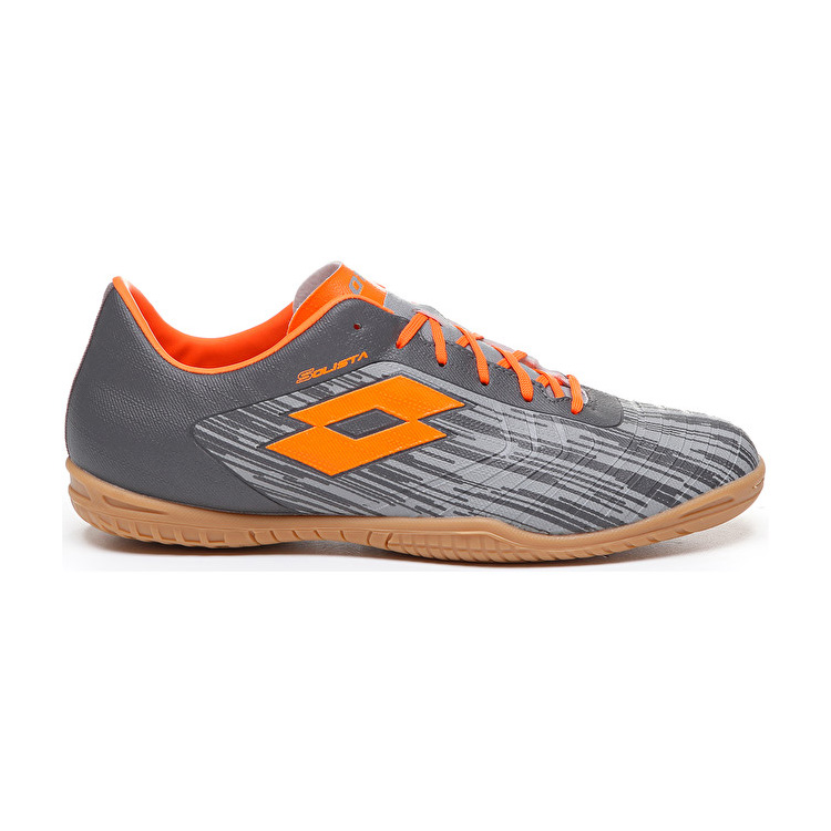 Grey / Orange Lotto Solista 700 Iii Id Men\'s Soccer Shoes | Lotto-52772