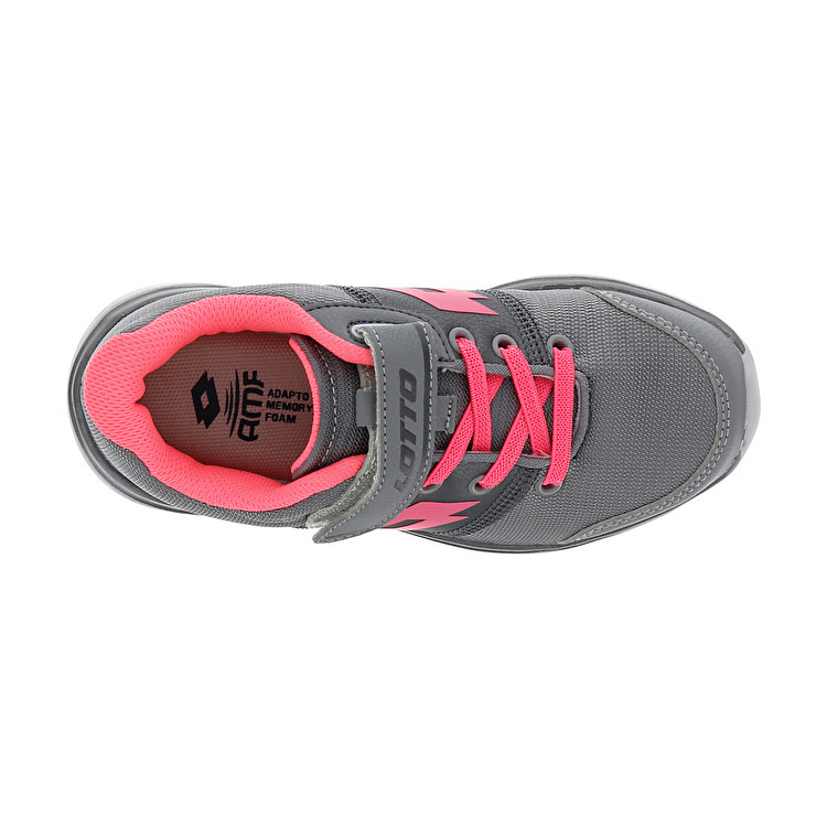 Grey / Pink Lotto Cityride Amf Evo Ii Kids' Sneakers | Lotto-53854