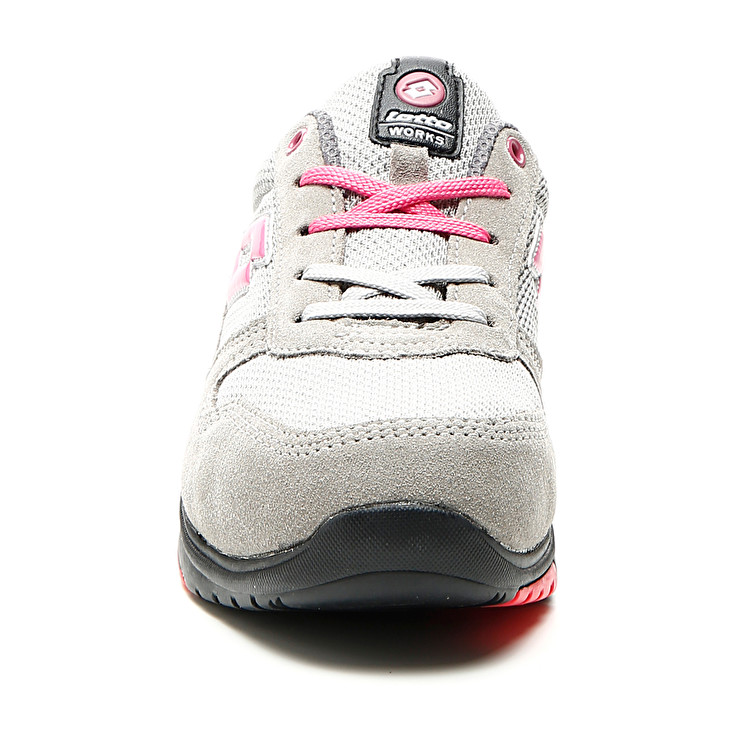 Grey / Pink Lotto Flex Evo 500 S1p Src Hrow Women's Safety Shoes | Lotto-93729