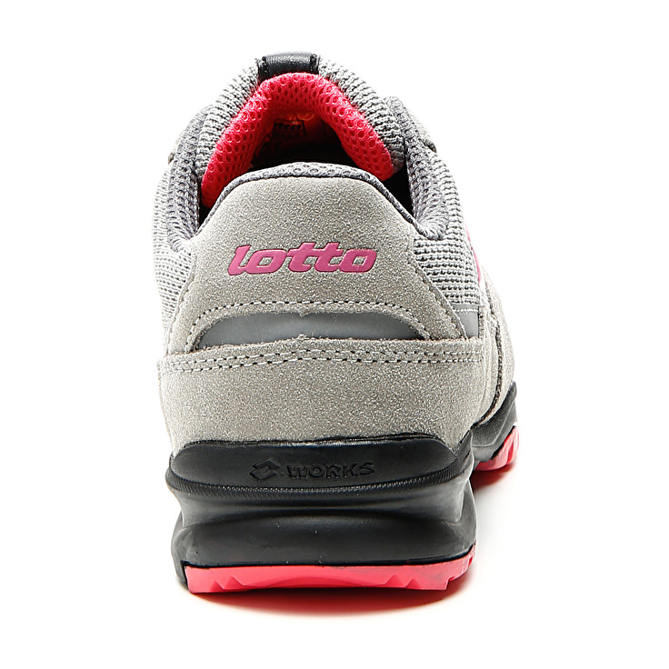 Grey / Pink Lotto Flex Evo 500 S1p Src Hrow Women's Safety Shoes | Lotto-93729