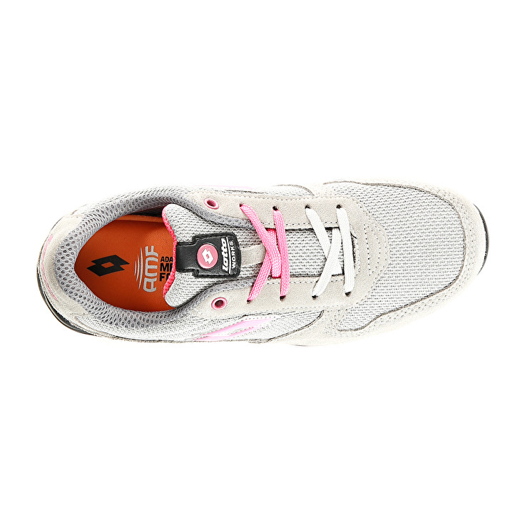 Grey / Pink Lotto Flex Evo 500 S1p Src Hrow Women's Safety Shoes | Lotto-93729