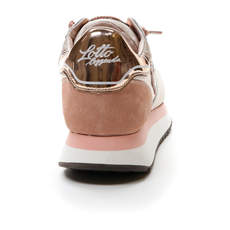 Grey / Pink Lotto Wedge Metal W Women's Sneakers | Lotto-48298