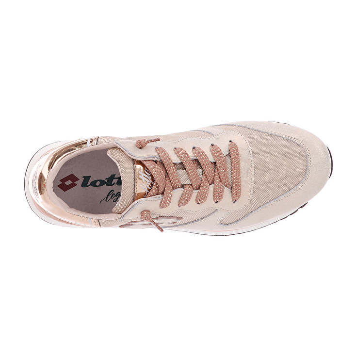 Grey / Pink Lotto Wedge Metal W Women's Sneakers | Lotto-48298