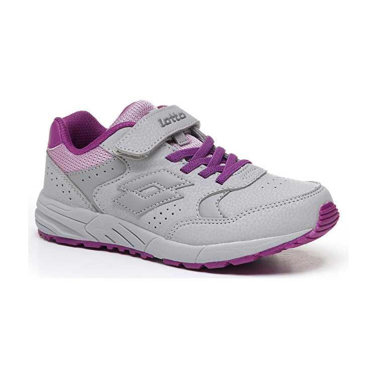 Grey / Purple Lotto Strada Vi Cl Sl Kids' Sneakers | Lotto-21703