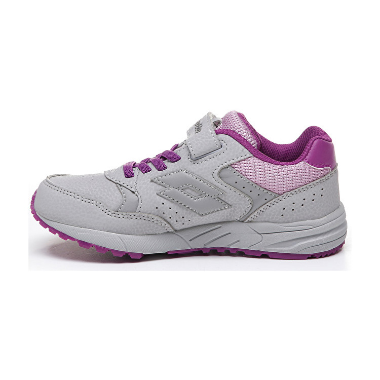 Grey / Purple Lotto Strada Vi Cl Sl Kids' Sneakers | Lotto-21703