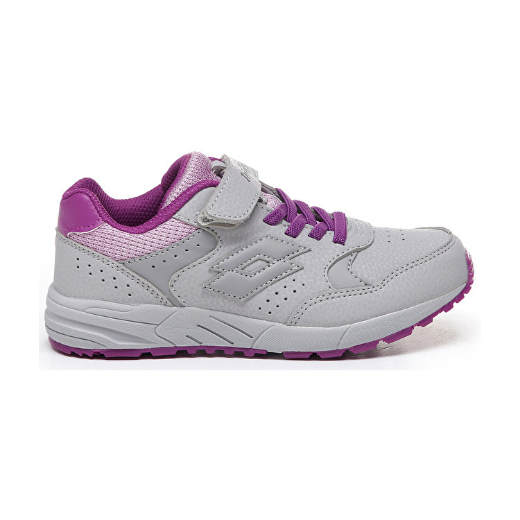 Grey / Purple Lotto Strada Vi Cl Sl Kids\' Sneakers | Lotto-21703