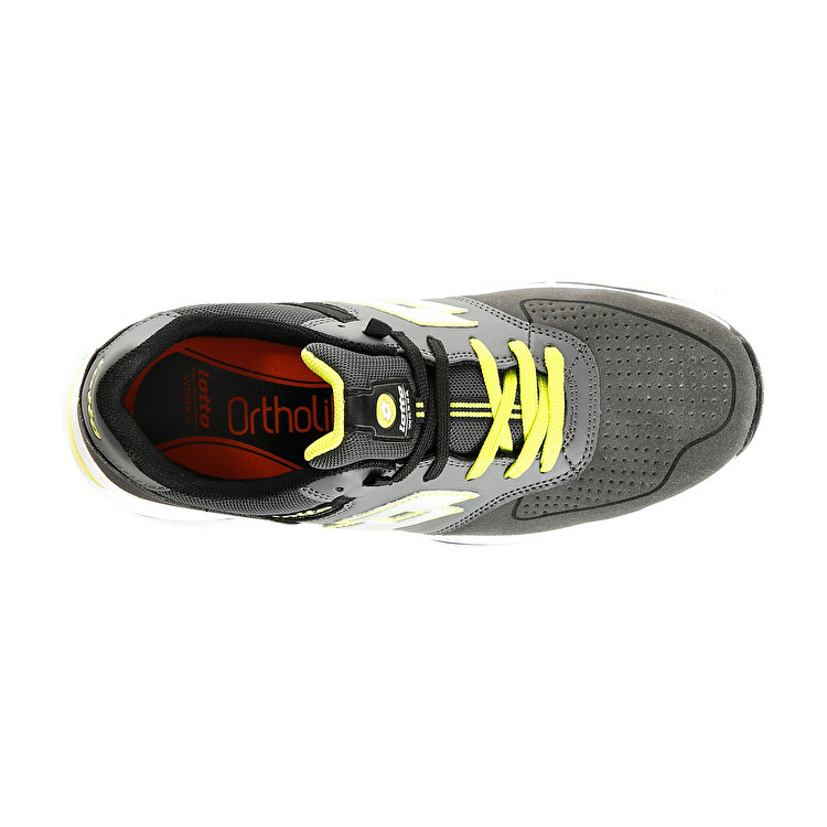 Grey / Yellow Lotto Street S1p Src Men's Safety Shoes | Lotto-30000