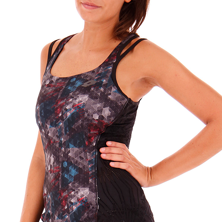 Multicolor / Black Lotto Superrapida+bra W Women's Tanks | Lotto-92372