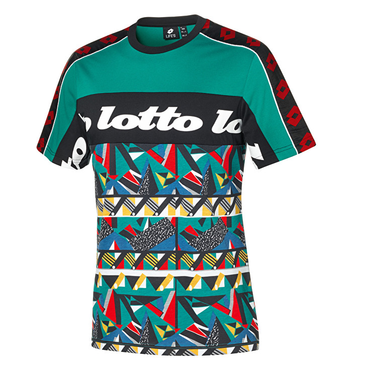 Multicolor Lotto Athletica Prime Ii Prt Js Men\'s T Shirts | Lotto-74401