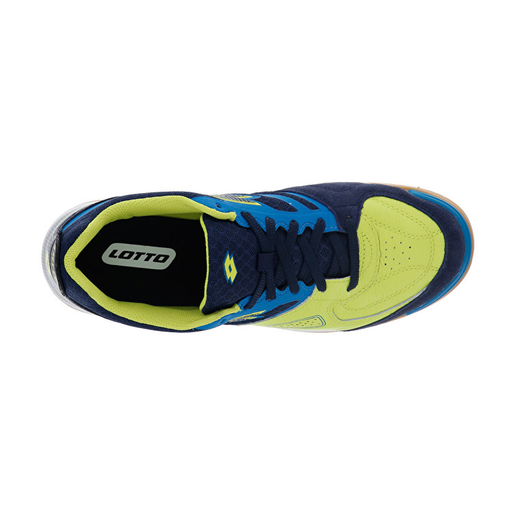 Navy / Green Lotto Tacto 200 Iv Id Men's Indoor Shoes | Lotto-12837