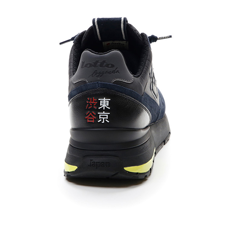 Navy / Grey Lotto Tokyo Shibuya Men's Sneakers | Lotto-48963