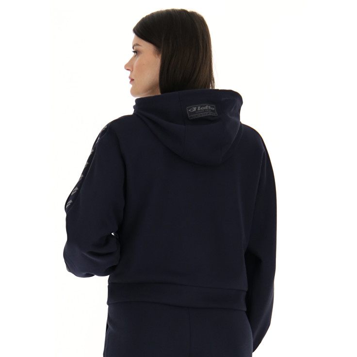 Navy Lotto Athletica Due W Iv Sweat Hd Pl Women's Sweatshirt | Lotto-90252