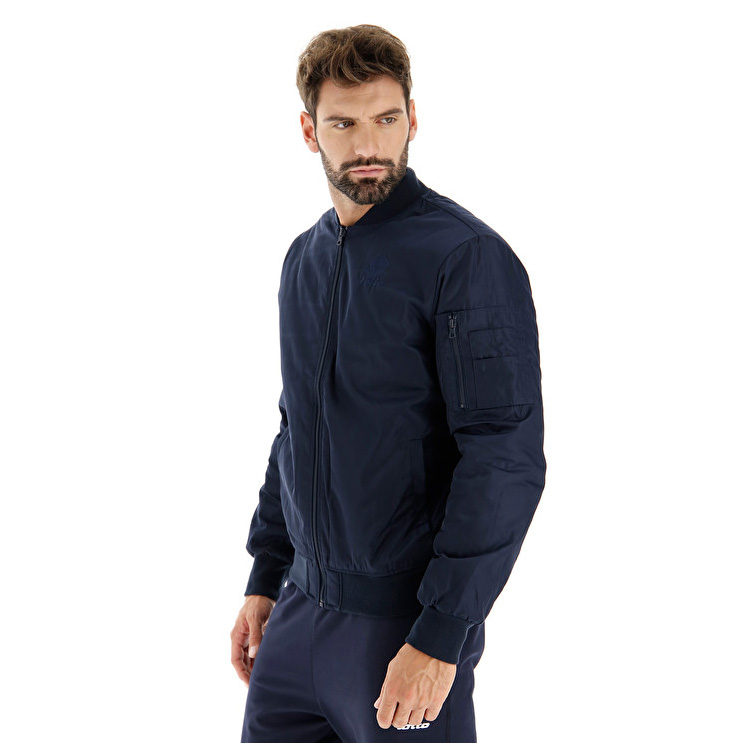 Navy Lotto Bomber Dolomiti Men\'s Jackets | Lotto-90862