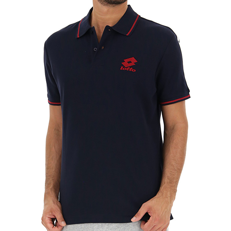 Navy Lotto Lipari Pq Men's Polo Shirts | Lotto-96476