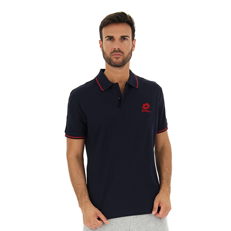 Navy Lotto Lipari Pq Men\'s Polo Shirts | Lotto-96476