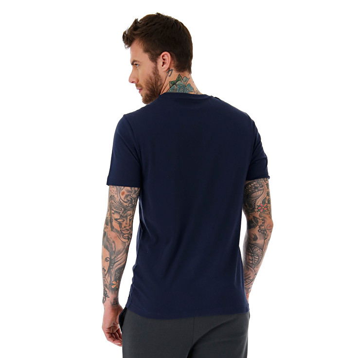 Navy Lotto Logo Ii Men's T Shirts | Lotto-97121