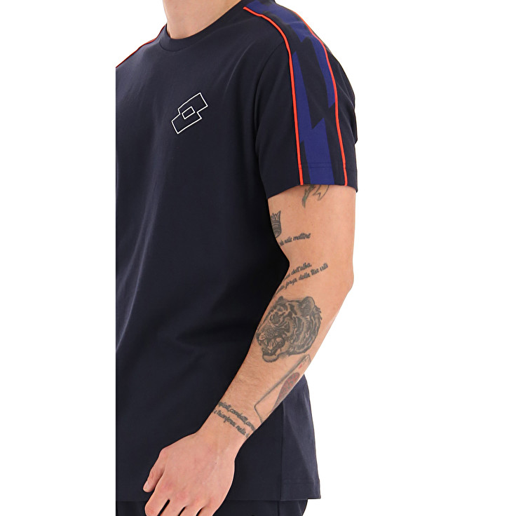 Navy Lotto Logo Vi Js Men's T Shirts | Lotto-99881