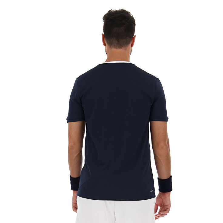 Navy Lotto Squadra Ii Pl Men's T Shirts | Lotto-56233