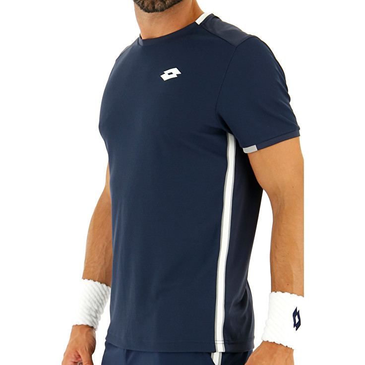 Navy Lotto Squadra Men's T Shirts | Lotto-67653