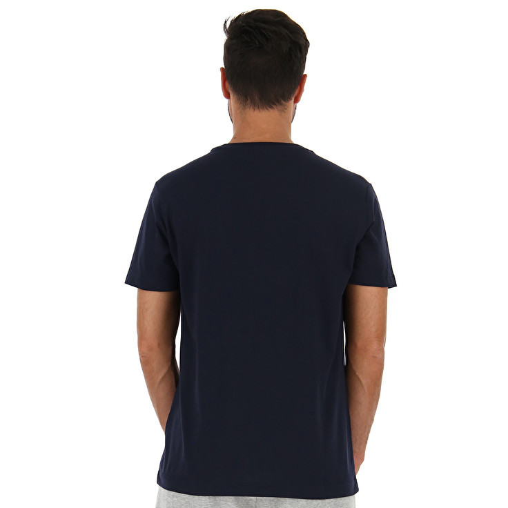 Navy Lotto Tee Bs Js Men's T Shirts | Lotto-17218