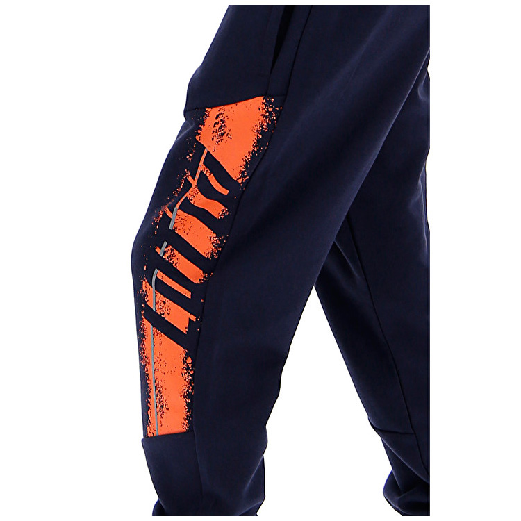 Navy / Orange Lotto Logo Pants Kids' Tracksuits | Lotto-74253