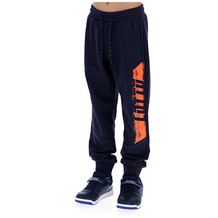 Navy / Orange Lotto Logo Pants Kids\' Tracksuits | Lotto-74253