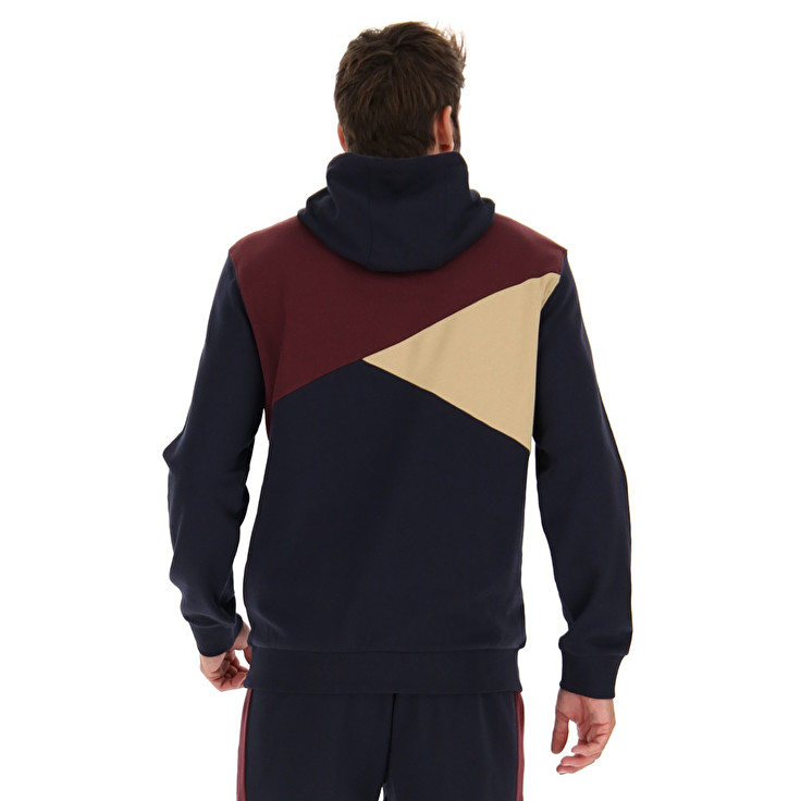 Navy / Red Lotto Athletica Lg Iii Sweat Hd Fl Men's Tracksuits | Lotto-24263