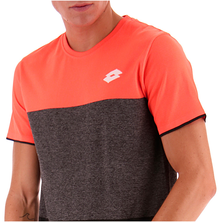 Orange / Black / Grey Lotto Tennis Tech Men's T Shirts | Lotto-80197