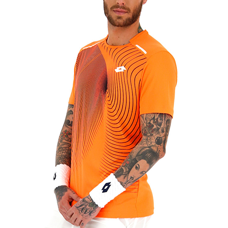 Orange Lotto Superrapida Ii Men's T Shirts | Lotto-12469