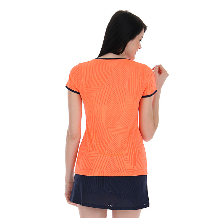 Orange Lotto Superrapida W V Women's T Shirts | Lotto-60550