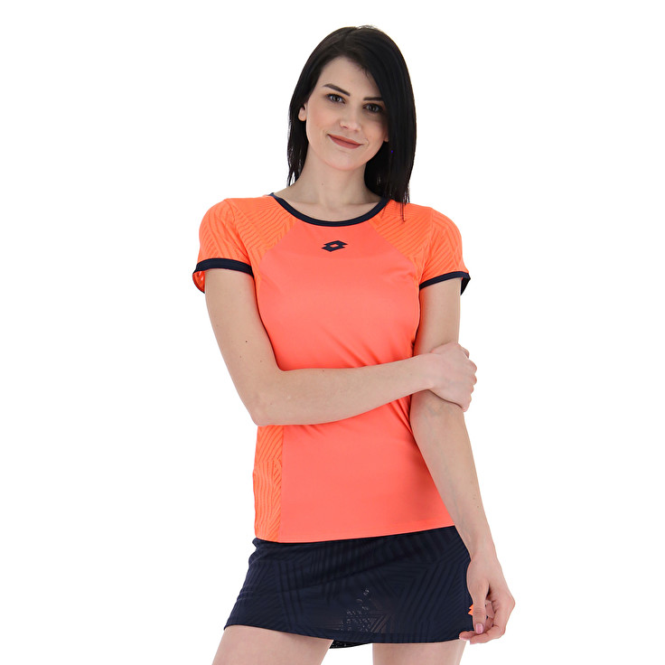 Orange Lotto Superrapida W V Women\'s T Shirts | Lotto-60550