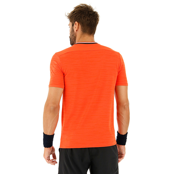 Orange Lotto Top Ten Ii Pl Men's T Shirts | Lotto-16061