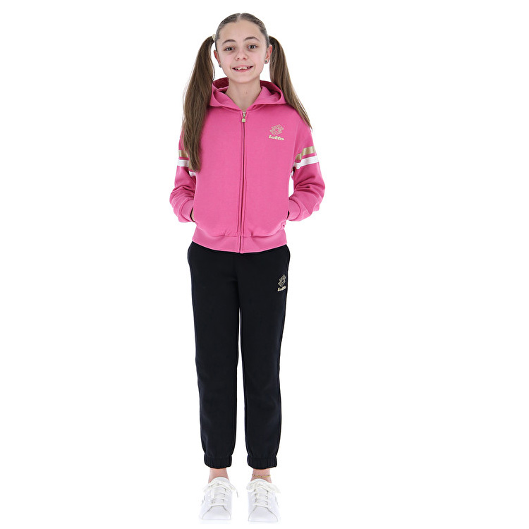 Pink / Black Lotto Smart G Iii Suit Fl Kids\' Tracksuits | Lotto-59268