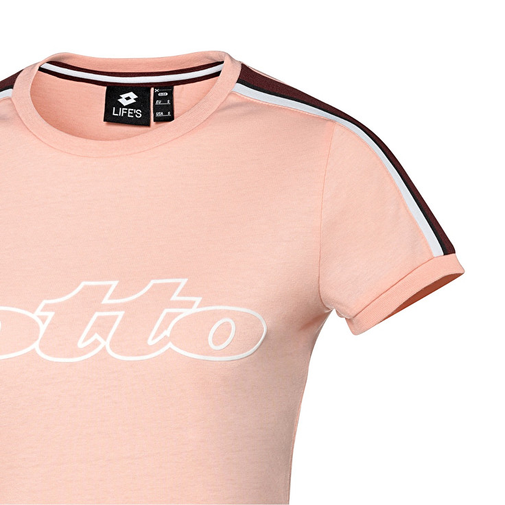 Pink Lotto Athletica Ii W Women's T Shirts | Lotto-60828