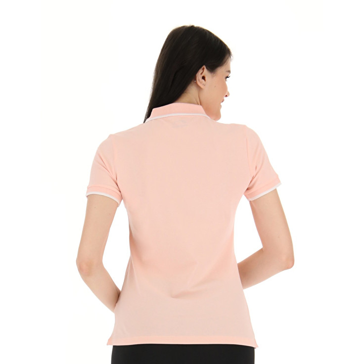 Pink Lotto Classica W Stc Pq Women's Polo Shirts | Lotto-19970