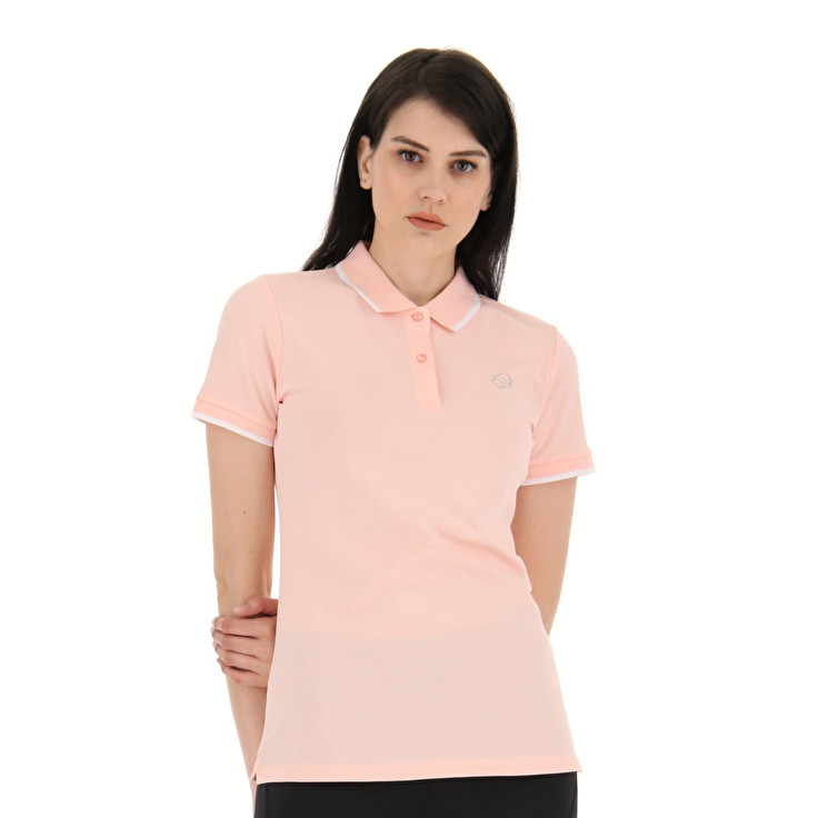 Pink Lotto Classica W Stc Pq Women\'s Polo Shirts | Lotto-19970