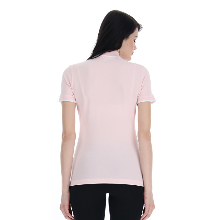 Pink Lotto Classica W Stc Pq Women's Polo Shirts | Lotto-21233