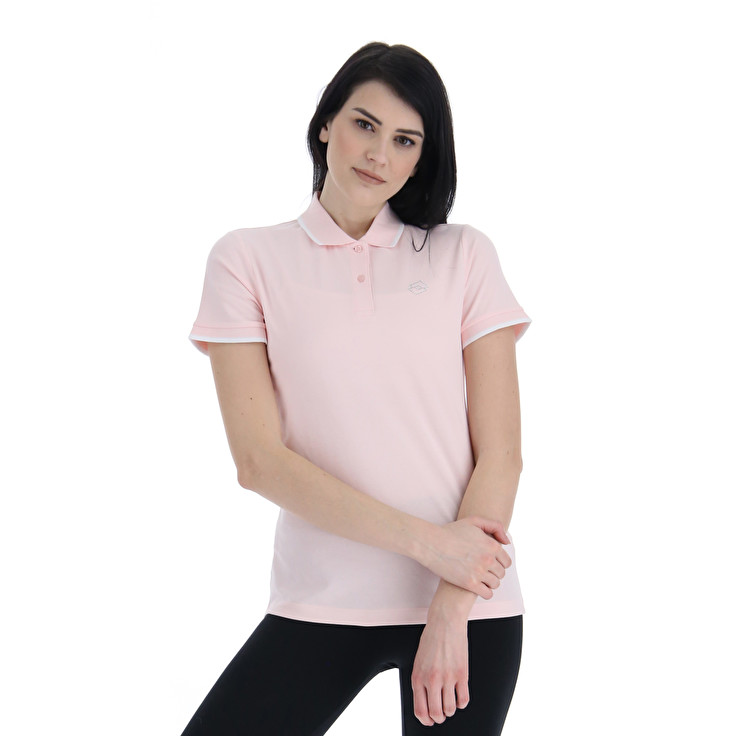 Pink Lotto Classica W Stc Pq Women\'s Polo Shirts | Lotto-21233