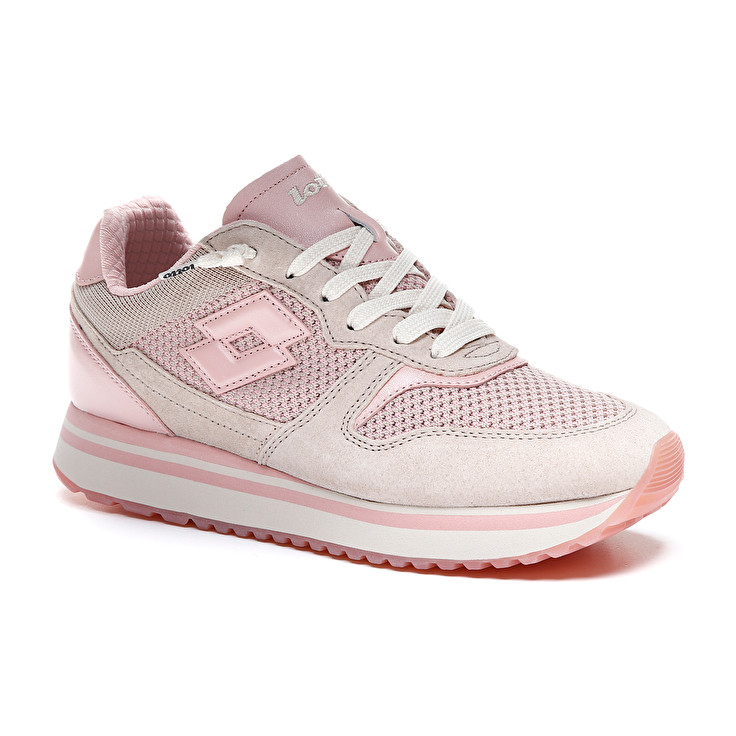 Pink Lotto Slice Knit W Women's Sneakers | Lotto-43796