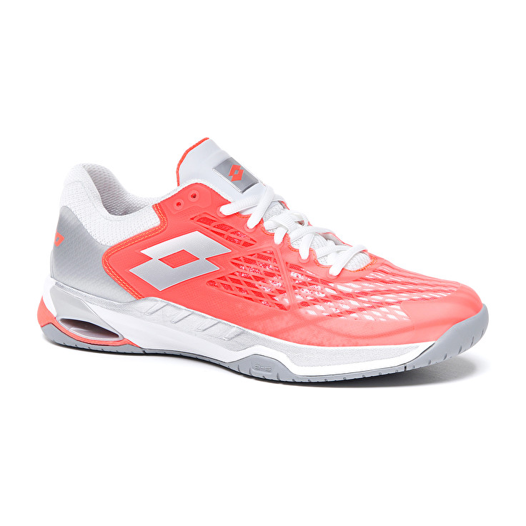 Pink / White / Silver Lotto Mirage 100 Spd W Women's Tennis Shoes | Lotto-94006