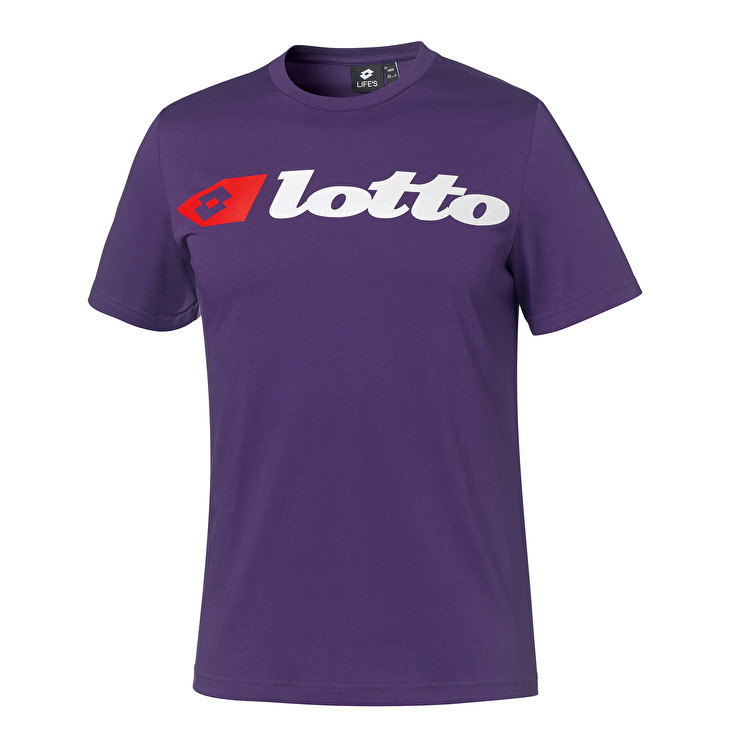 Purple Lotto Athletica Due Logo Men\'s T Shirts | Lotto-27773