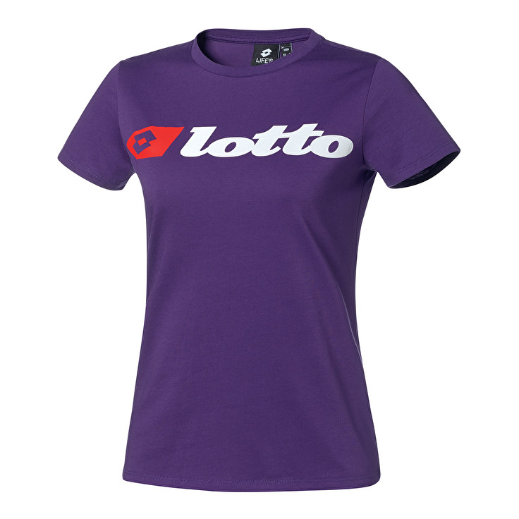 Purple Lotto Athletica Due W Logo Women\'s T Shirts | Lotto-17347