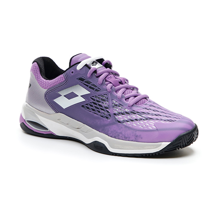 Purple / Silver Lotto Mirage 100 Cly W Women's Tennis Shoes | Lotto-52418