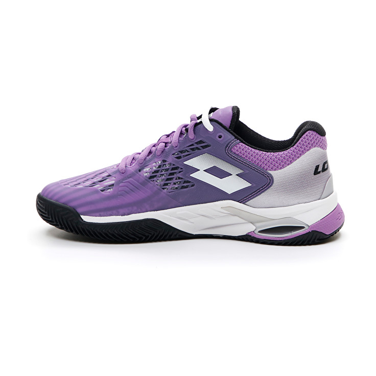 Purple / Silver Lotto Mirage 100 Cly W Women's Tennis Shoes | Lotto-52418